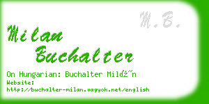 milan buchalter business card